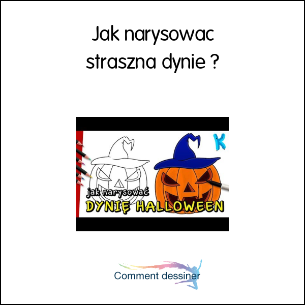 Jak narysować straszną dynie